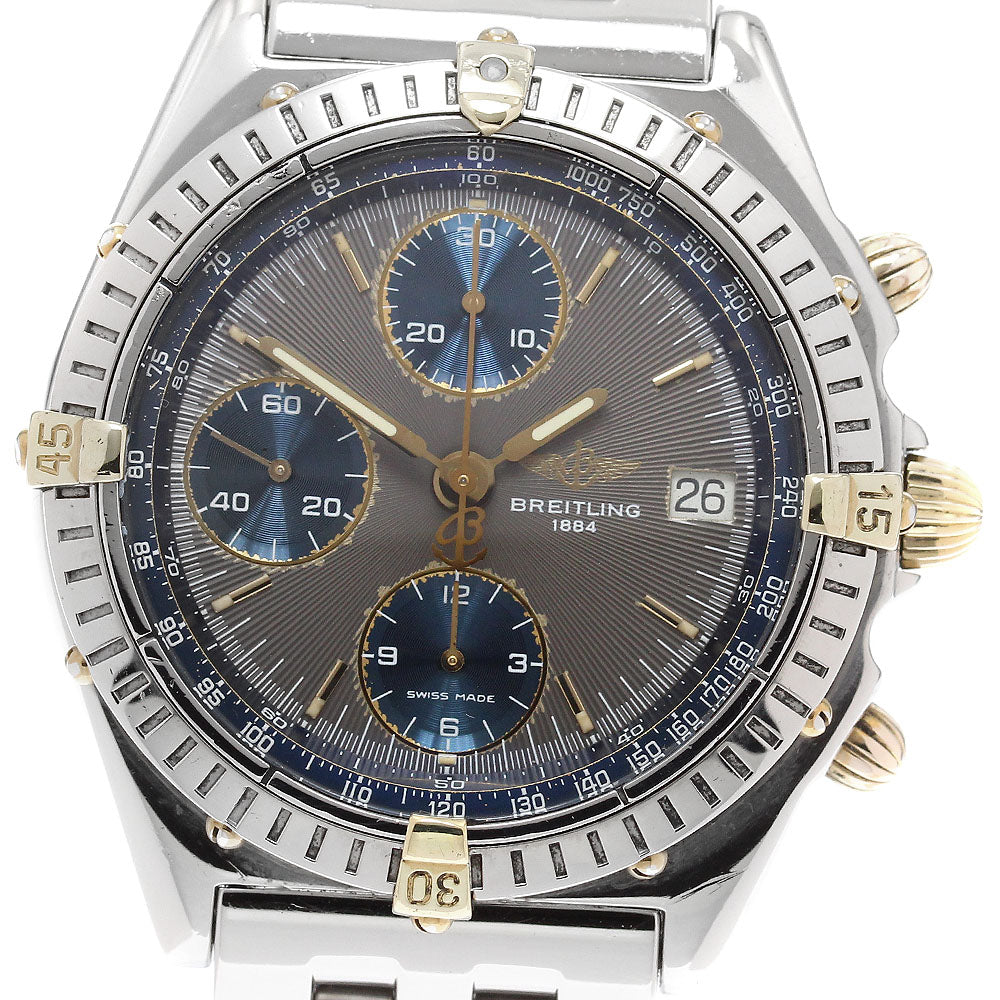 BREITLING Chronomat B13048 Date Gray / black Dial Automatic Men's Watch_911526