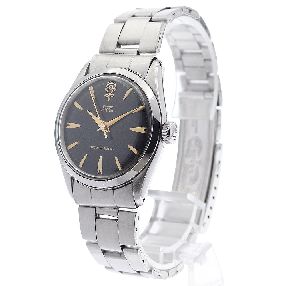 TUDOR Oyster 7934 Vintage Cal.1080 black Dial Hand Winding Men's Watch_911527