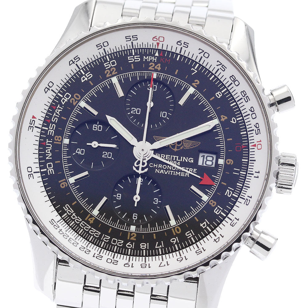 BREITLING Navitimer World A24322 Chronograph GMT Automatic Men's Watch_911535