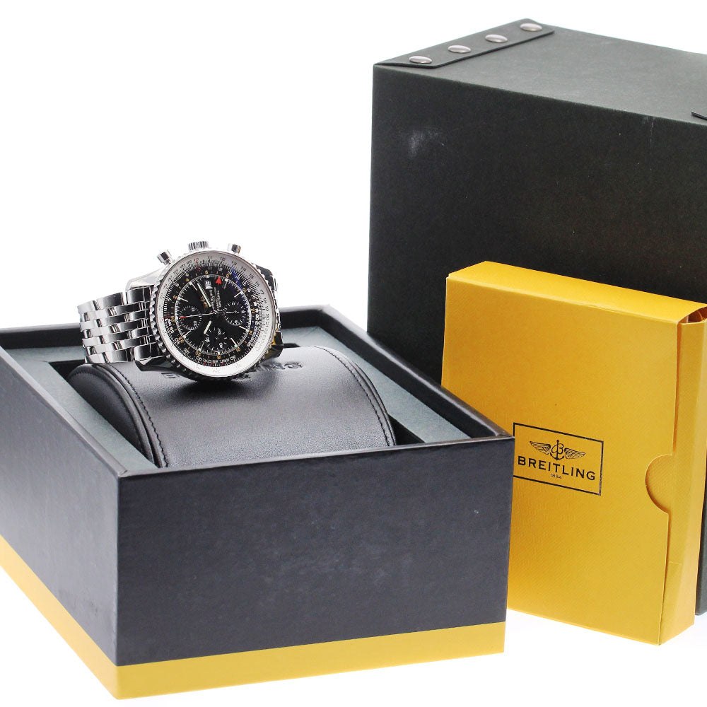BREITLING Navitimer World A24322 Chronograph GMT Automatic Men's Watch_911535