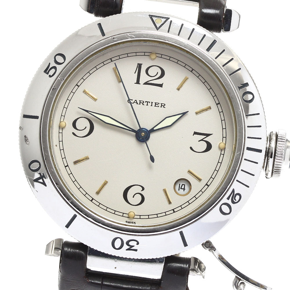 CARTIER Pasha 38MM W3100655 Date beige Dial Automatic Men's Watch_911536