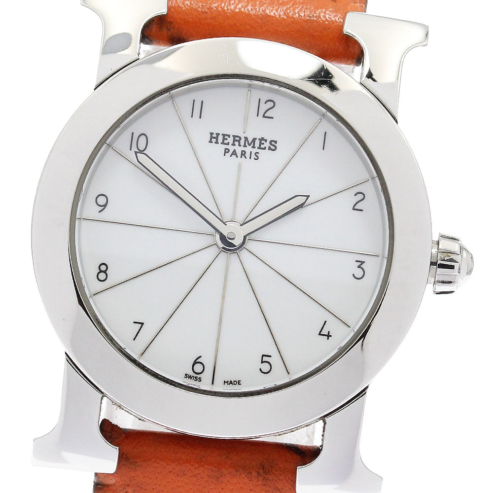 HERMES H watch Rondo HR1.210 white Dial Quartz Ladies Watch_911554