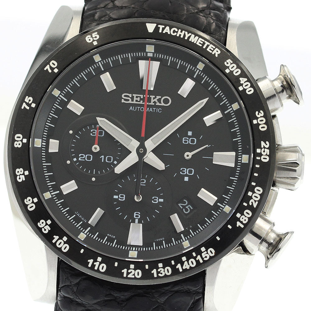 SEIKO Brights Ananta SAEK003/8R28-00C0 Chronograph Date black Dial Automatic Men's Watch_911562