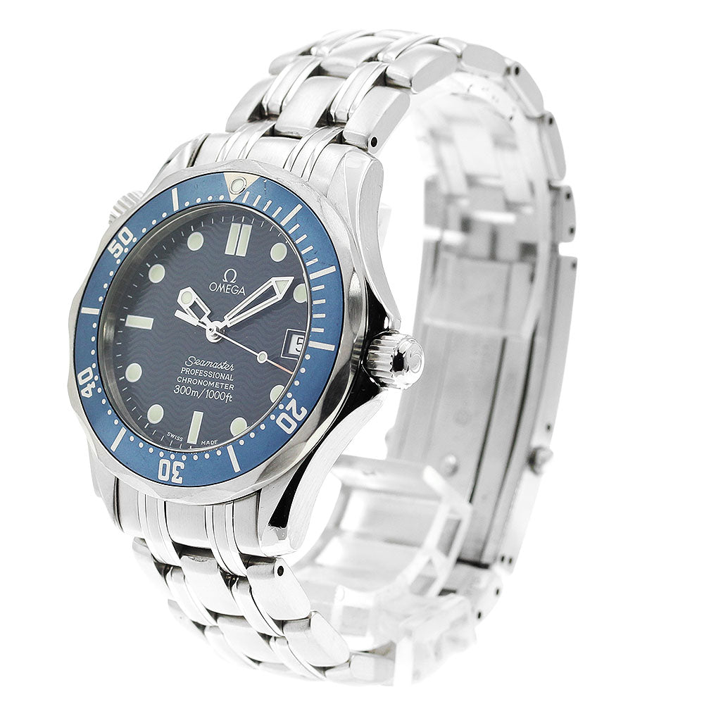 OMEGA Seamaster300 2551.80 Date Navy Dial Automatic Boy's Watch_911594