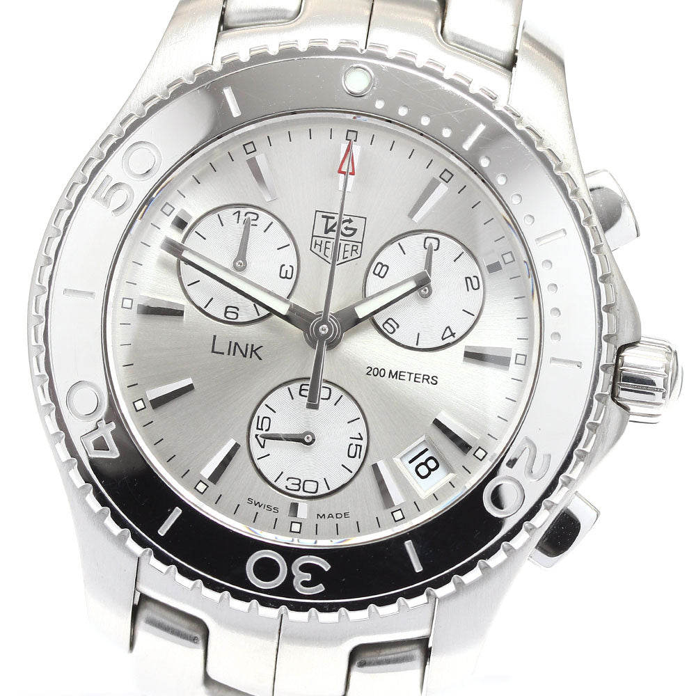 TAG HEUER Link CJ1111 Chronograph Silver Dial Quartz Men's Watch_911598