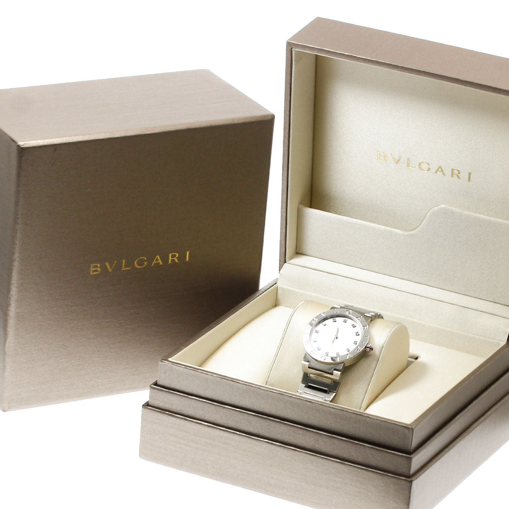 BVLGARI BVLGARIBVLGARI BB33S 12P diamond Silver Dial Quartz Men's Watch_911625