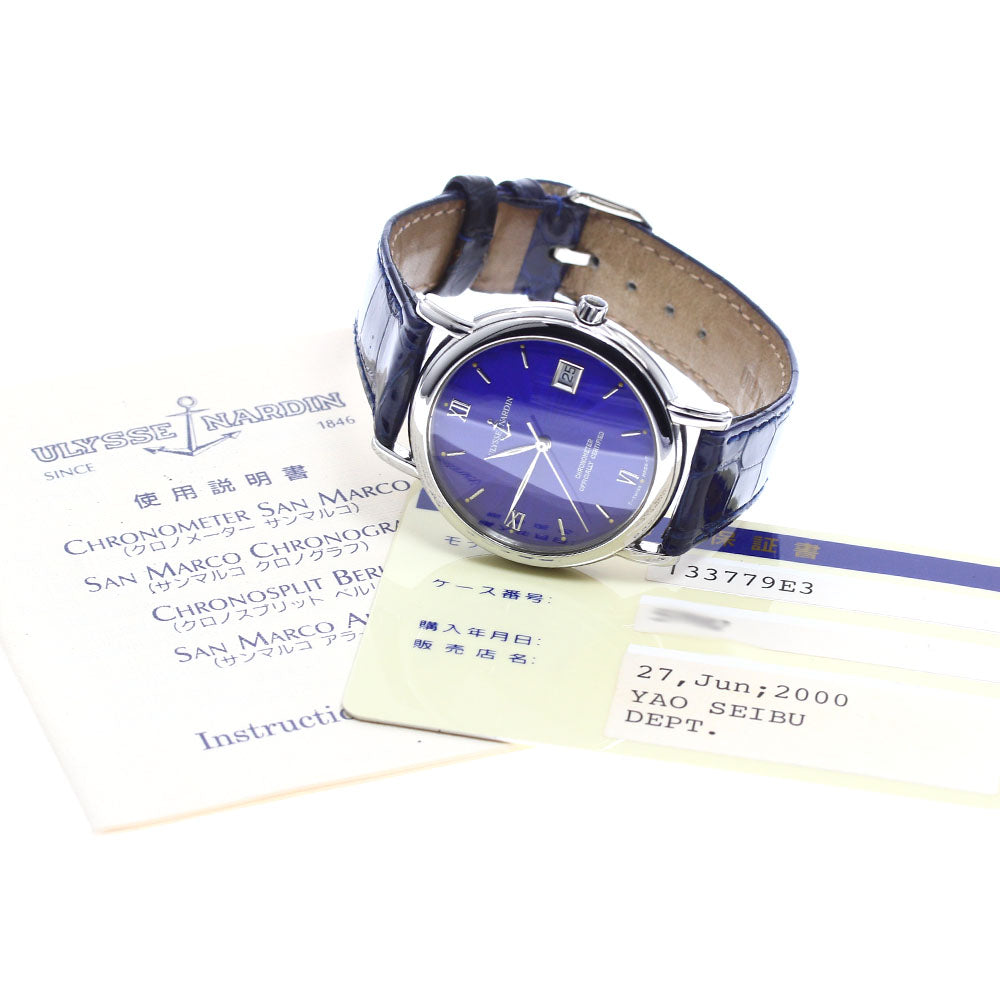 Ulysse Nardin San Marco 133-77-9 Chronometer blue Dial Automatic Men's Watch_911648