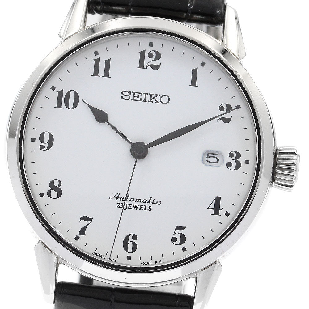SEIKO Presage SARX027/6R15-02Z0 Enamel dial date white Dial Automatic Men's Watch_911688