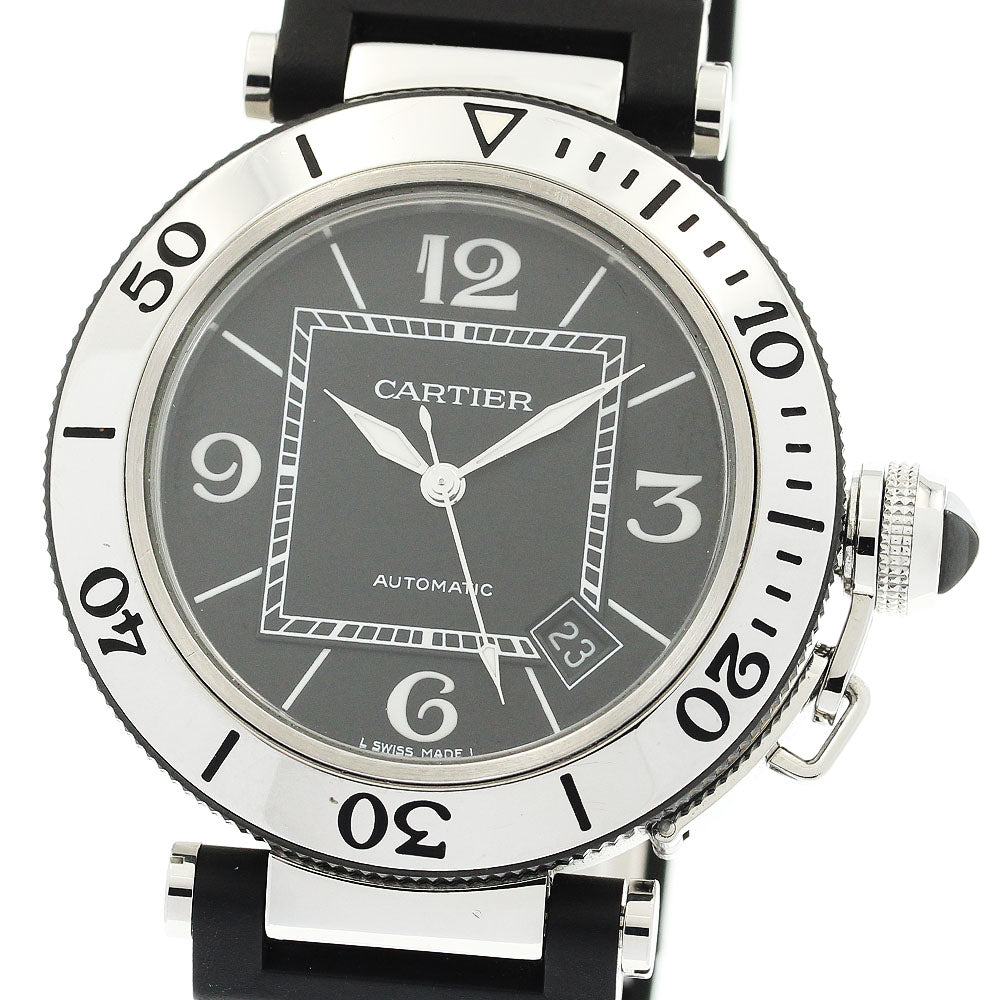 CARTIER Pacha Sea timer W31077U2 Date black Dial Automatic Men's Watch_911697