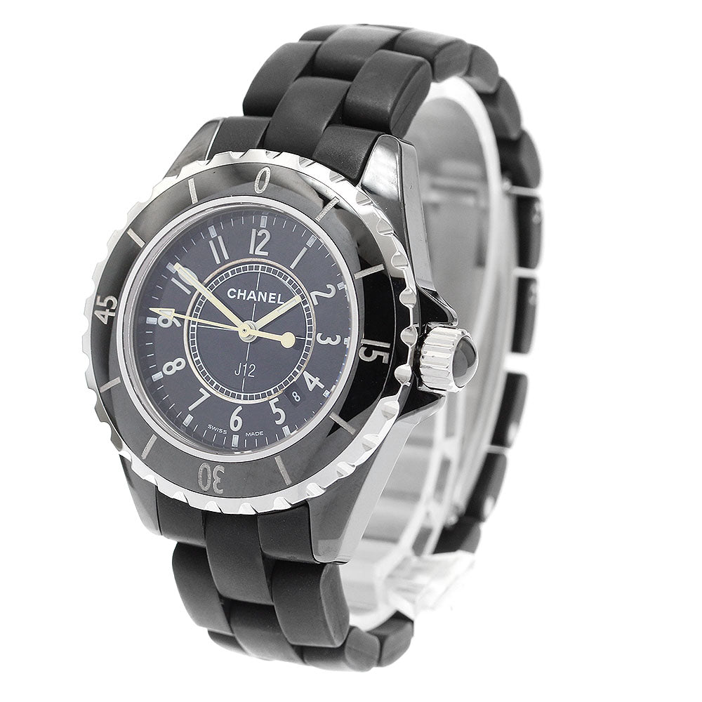 CHANEL J12 H0681 Black ceramic date black Dial Quartz Ladies Watch_911699