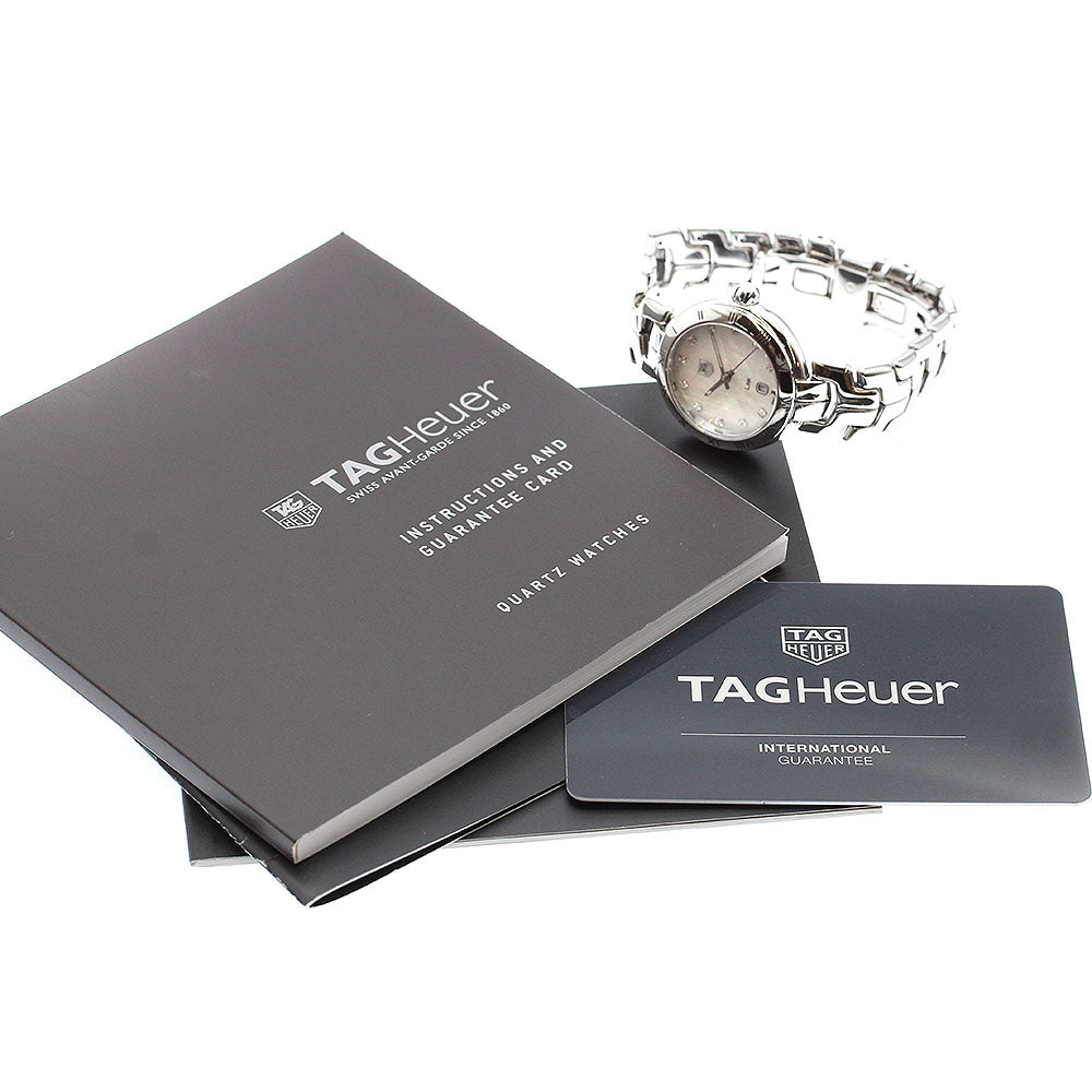 TAG HEUER Link WAT1417.BA0954 11P diamond White shell Dial Quartz Ladies_911708