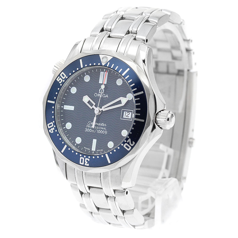 OMEGA Seamaster300 2561.80 Date Navy Dial Quartz Boy's Watch_911714