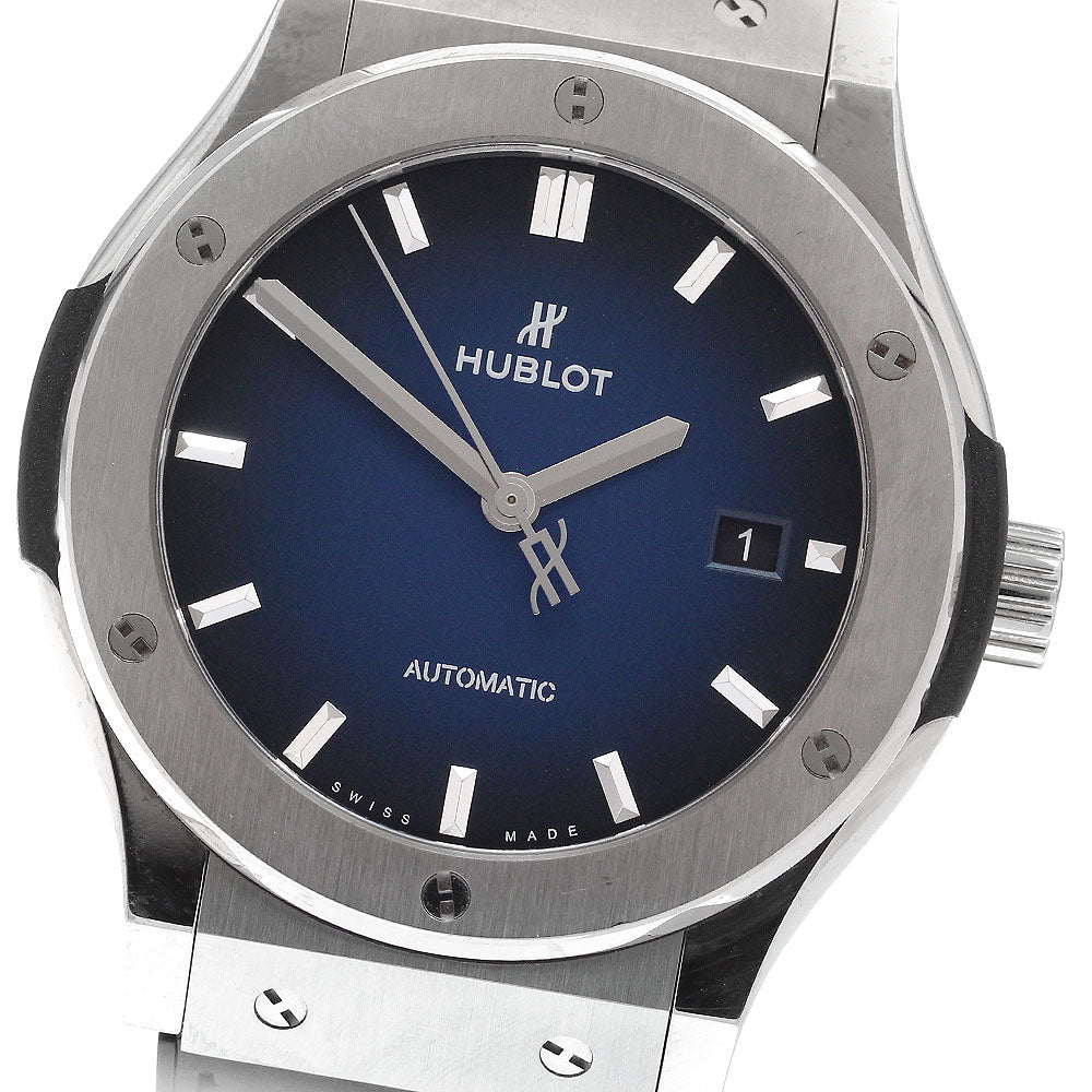 HUBLOT Classic Fusion Deep Blue 542.NX.6670.LR.JPN18 Date Navy gradation Dial Automatic Men's Watch_911720