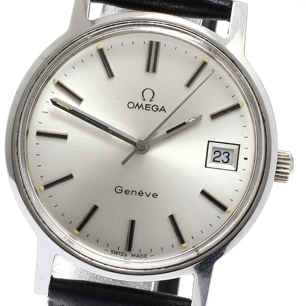 OMEGA Geneve 136.0099 Cal.1030 Date Silver Dial Hand Winding Men's Watch_911722