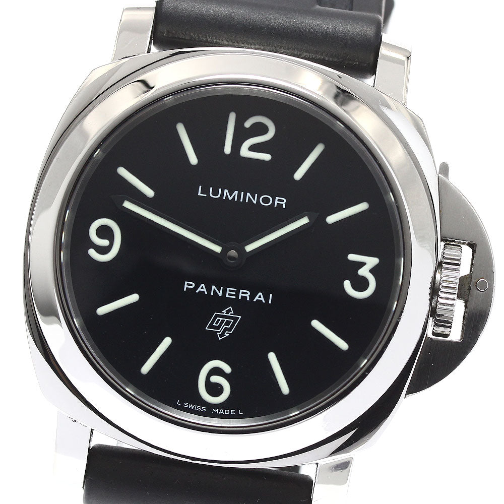 PANERAI Luminor base logo PAM00000 black Dial Hand Winding Men's Watch_911725