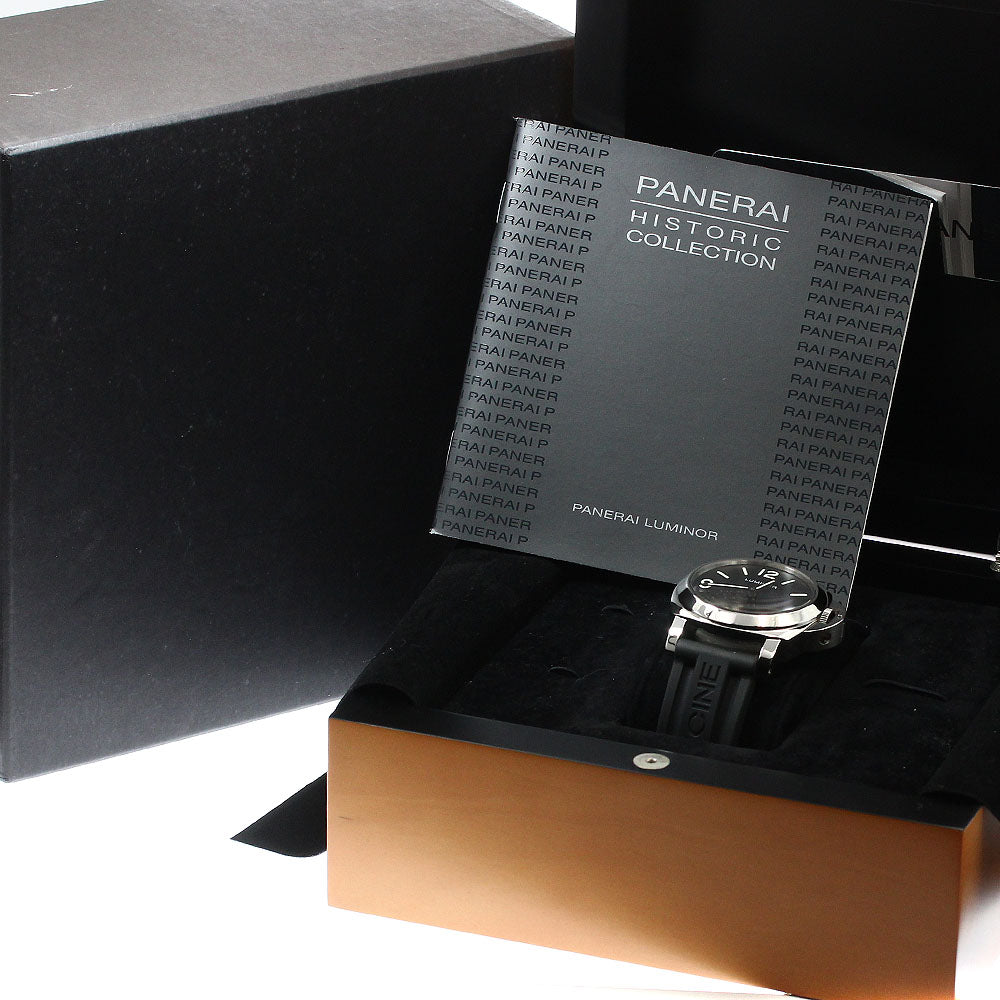 PANERAI Luminor base logo PAM00000 black Dial Hand Winding Men's Watch_911725