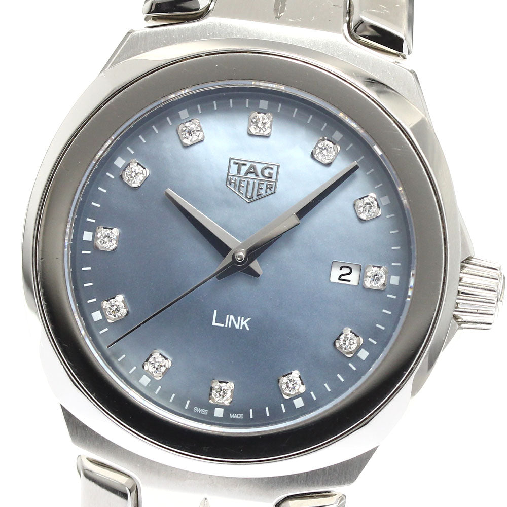 TAG HEUER Link WBC1313.BA0600 12P Diamond Blue Shell Dial Blue shell Dial Quartz Boy's Watch_911744