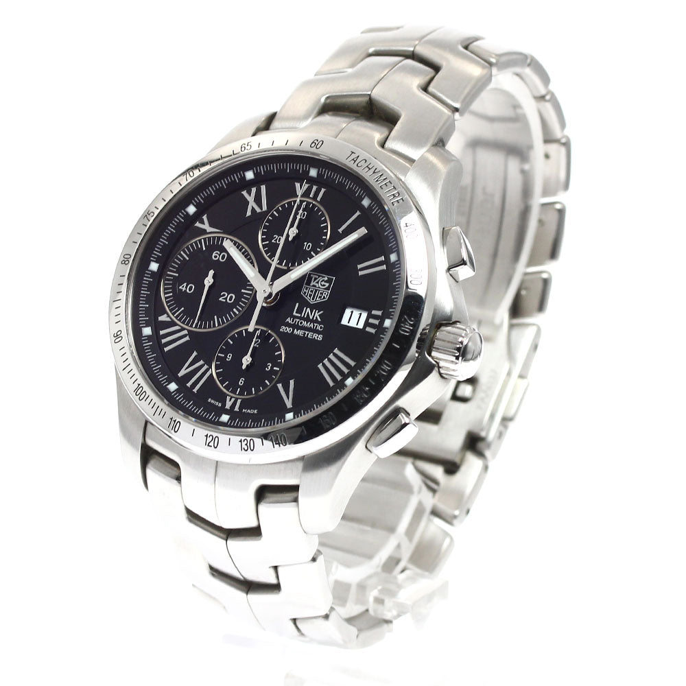 TATAG HEUER Link CJF2119 Chronograph Date black Dial Auto Men's Watch_911747