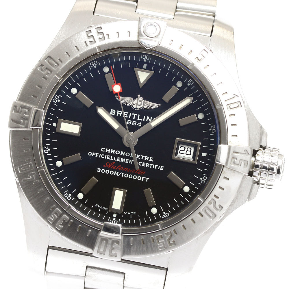 BREITLING Avenger Seawolf A17330 Date black Dial Automatic Men's Watch_911758