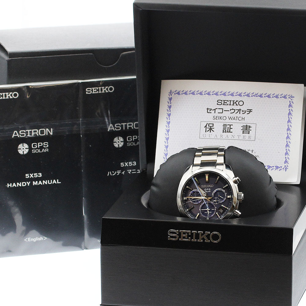 SEIKO Astron SBXC019/5X53-0AJ0 GPS Solar Powered Radio Men's Watch_911765