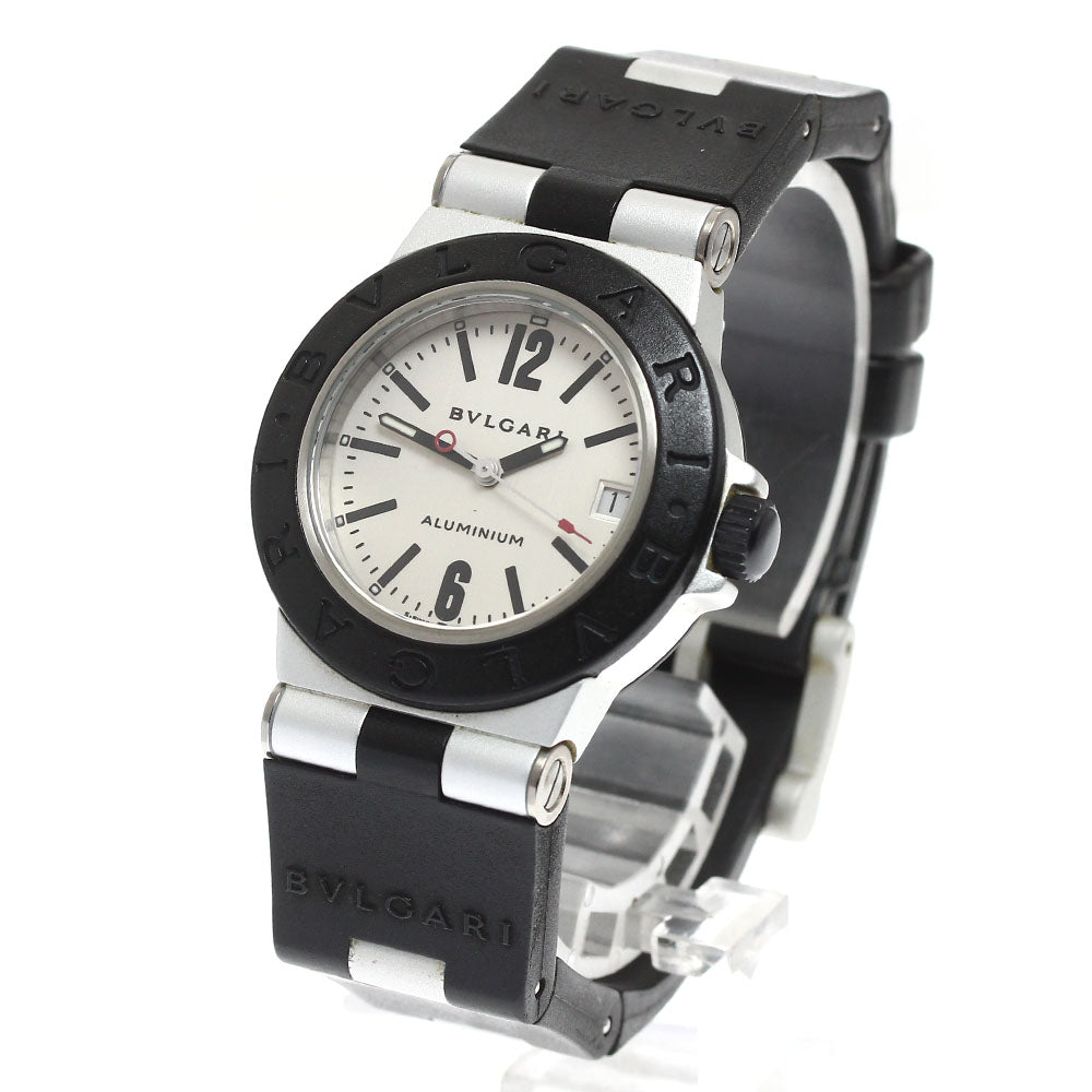 BVLGARI aluminum AL32TA Date Silver Dial Quartz Boy's Watch_911769