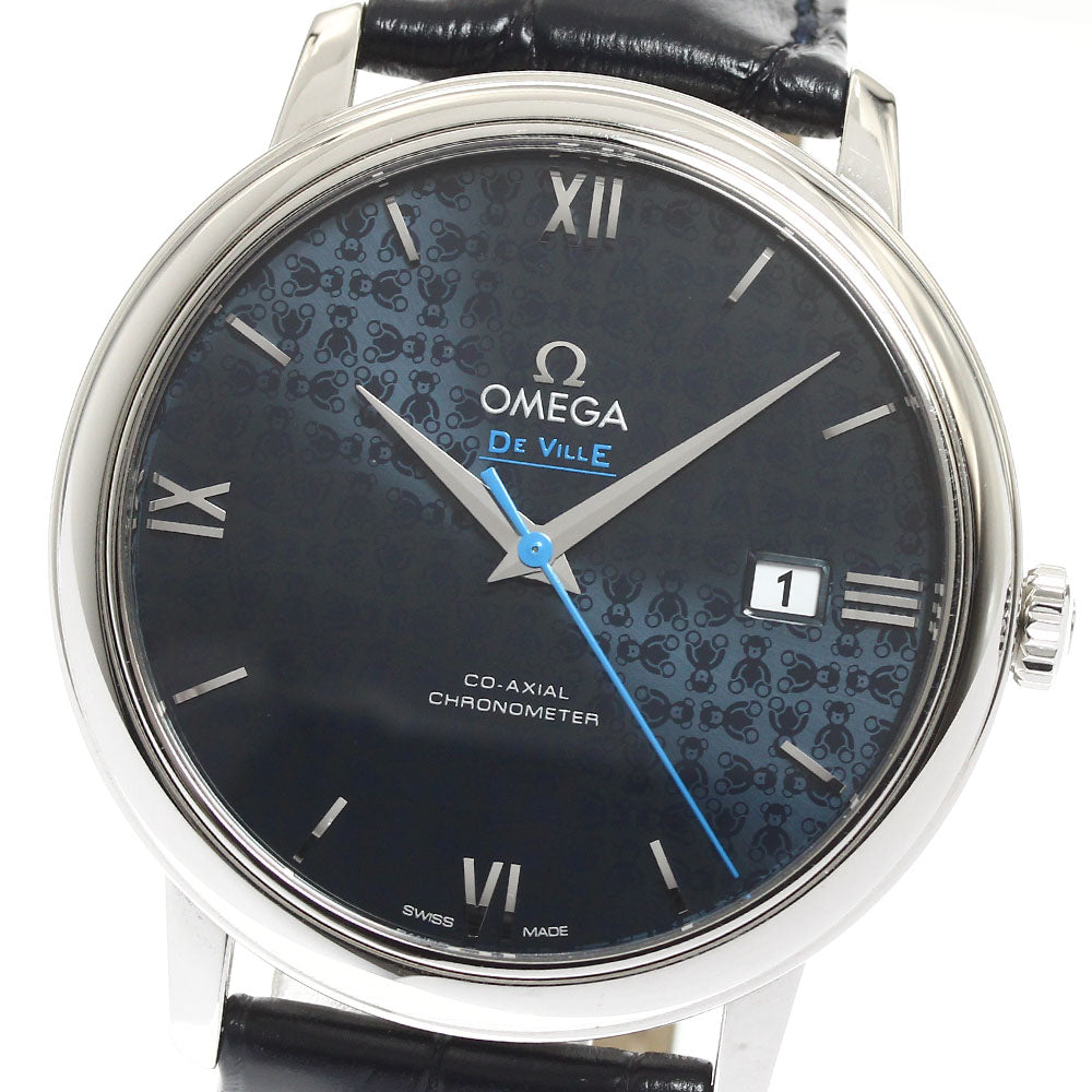 OMEGA De Ville Prestige Orbis 424.13.40.20.03.003 Date Navy Dial Automatic Men's Watch_911790