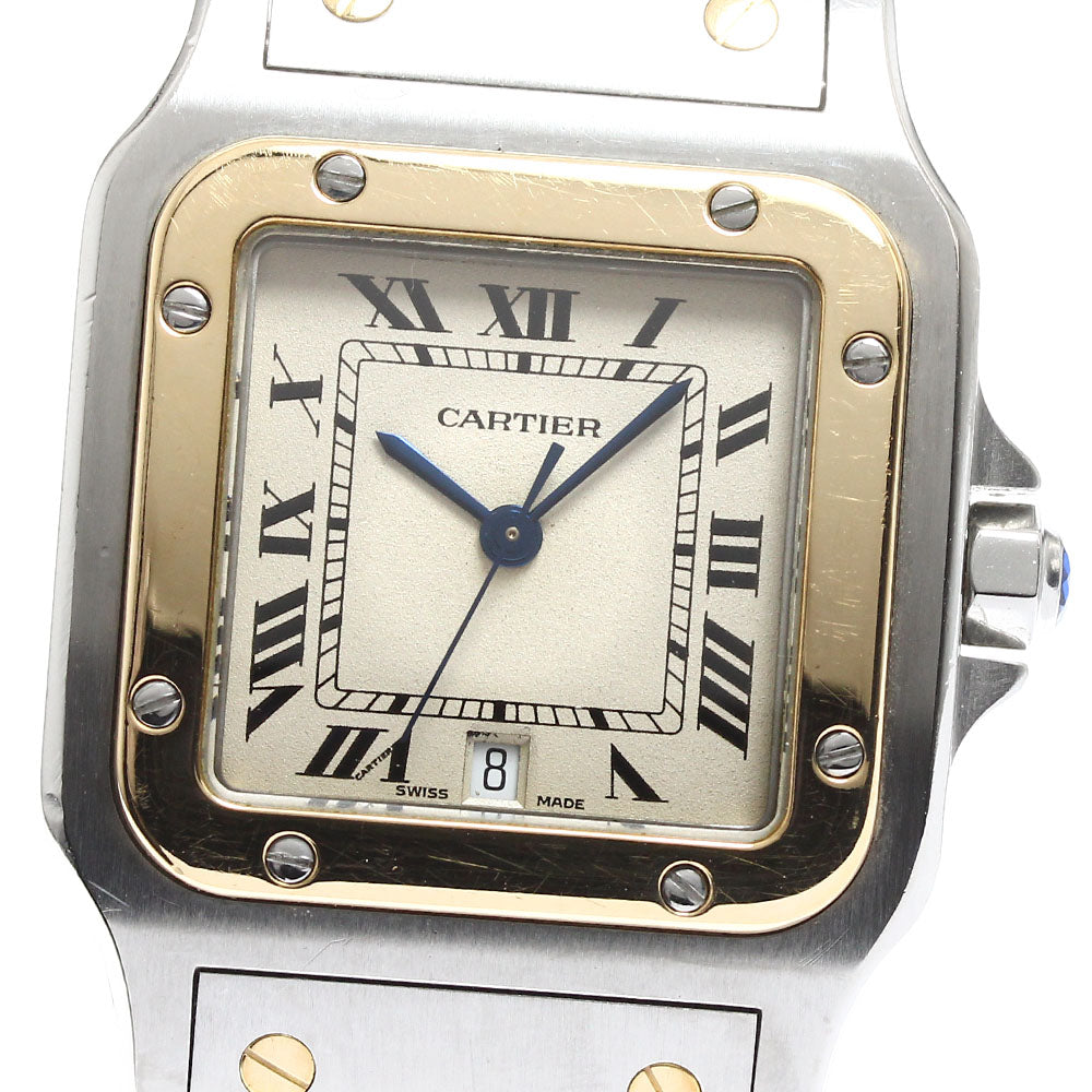 CARTIER Santos GalbeeLM W20011C4 Date SS/YG Dial Quartz Men's Watch_911793