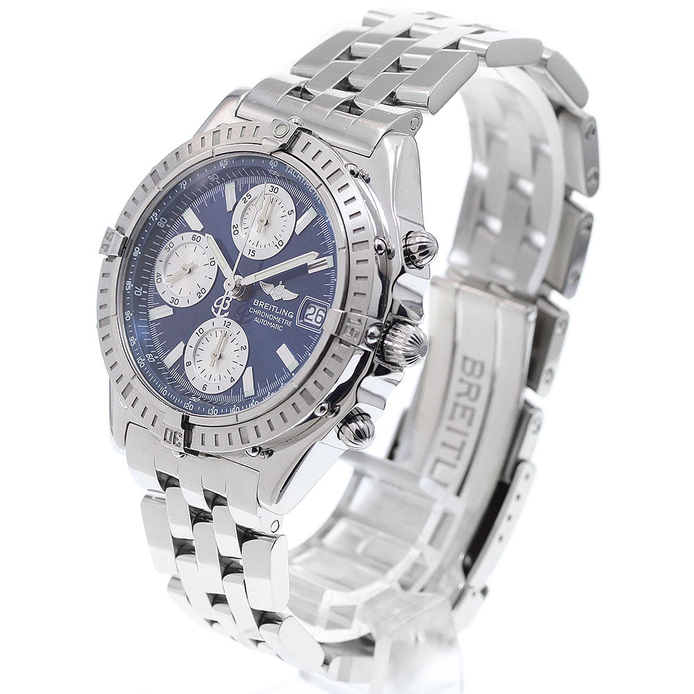 BREITLING Chronomat A13352 Date Navy / Silver Dial Automatic Men's Watch_911798
