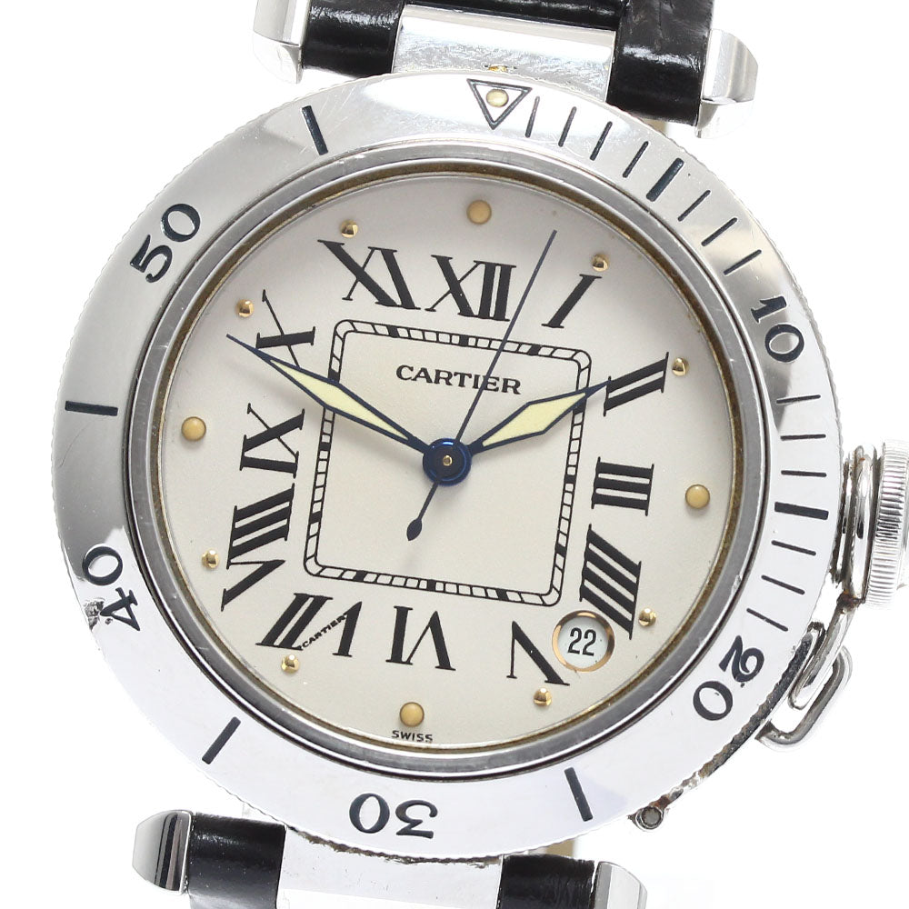 CARTIER Pasha C W3100255 Date beige Dial Automatic Boy's Watch_911799