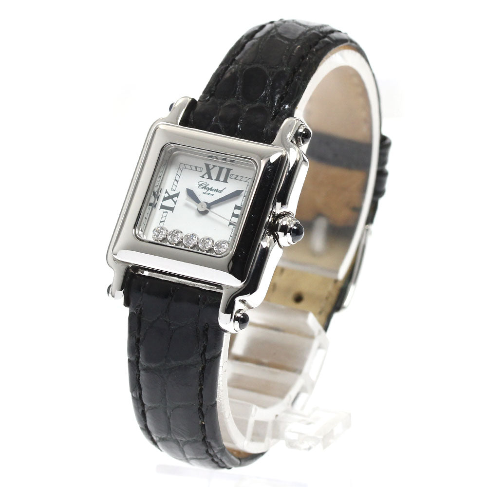 Chopard Happy sports 27/8892-23 Square 5P Diamond white Dial Quartz Ladies Watch_911802