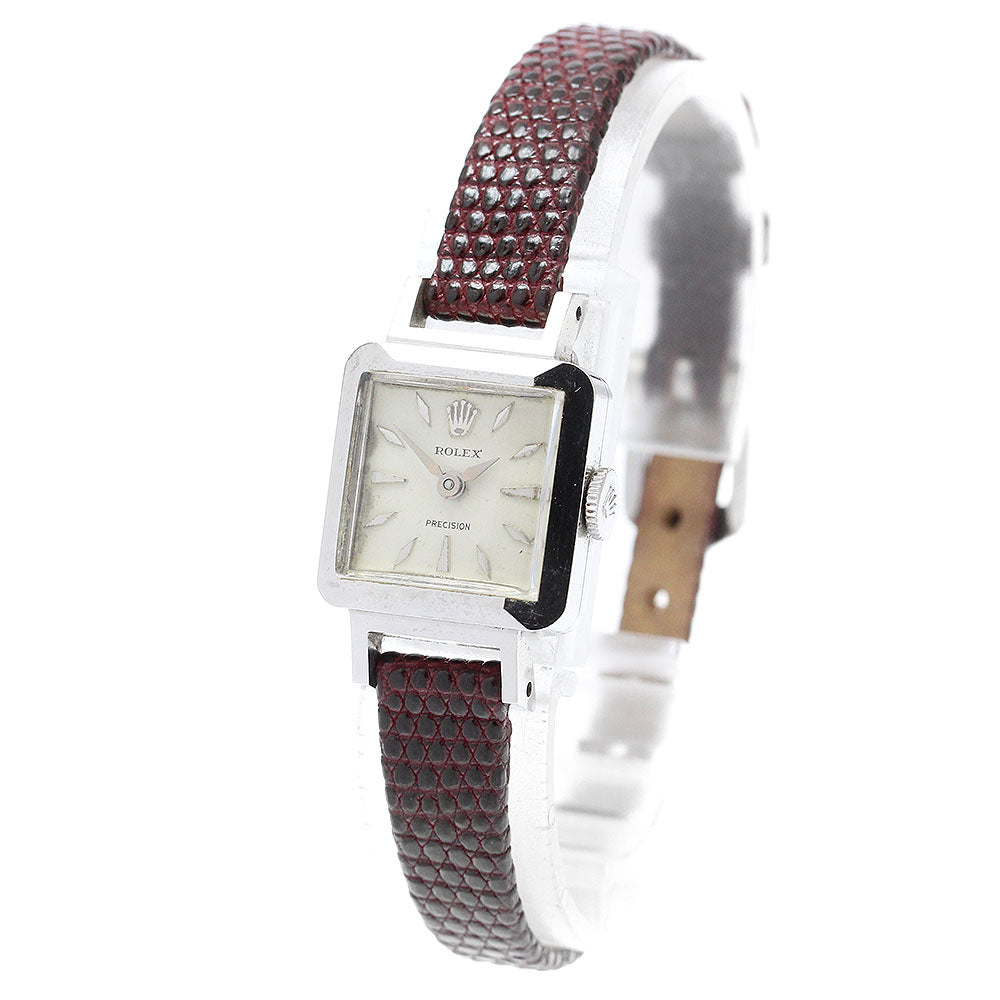 ROLEX Precision 9158 vintage cal.130 Silver Dial Hand Winding Ladies Watch_911814