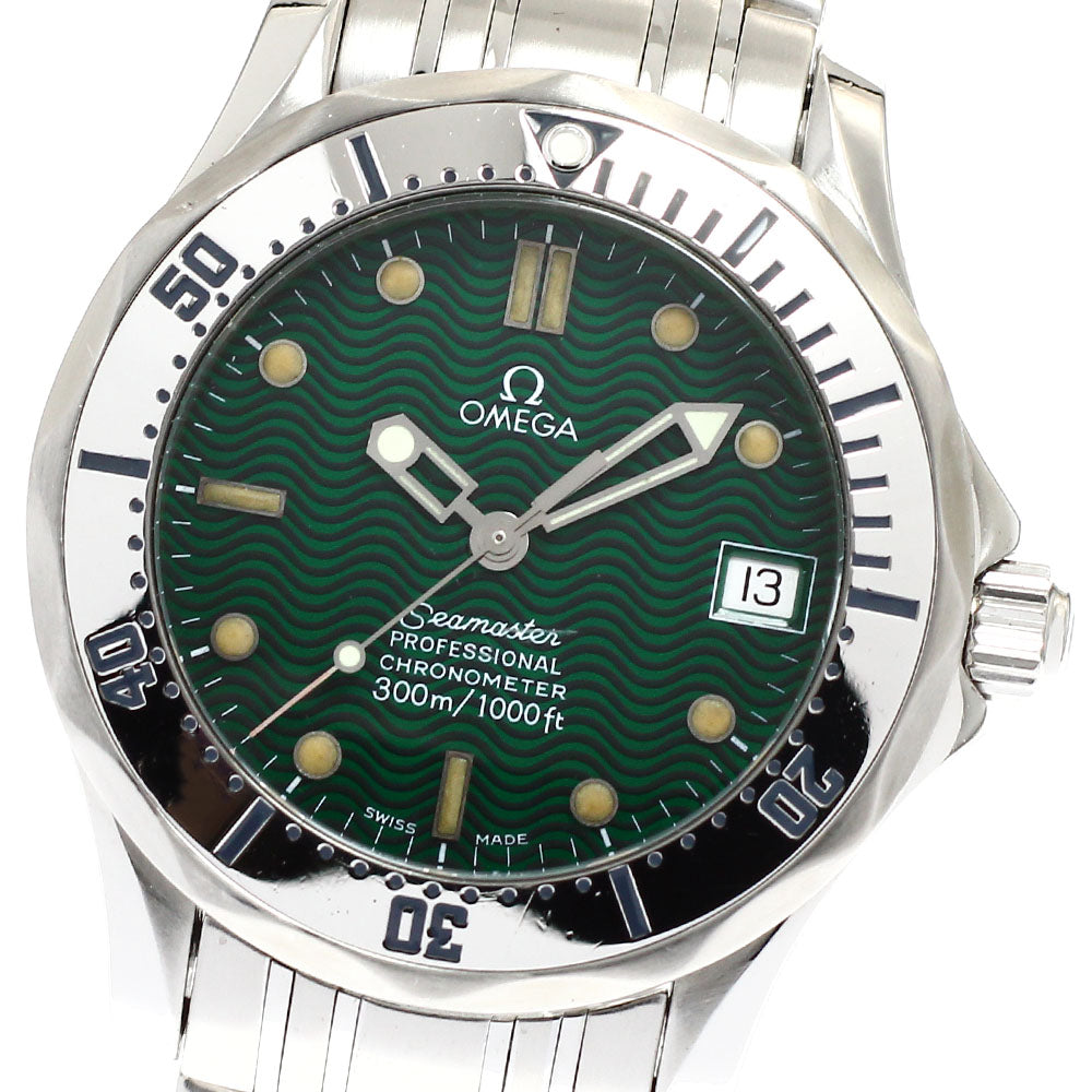 OMEGA Seamaster300 Jack Mayol 2553.41 Green Dial Automatic Boy's Watch_911843
