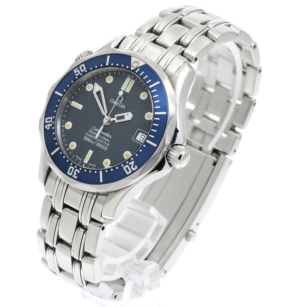 OMEGA Seamaster300 2551.80 Date Navy Dial Automatic Boy's Watch_911844