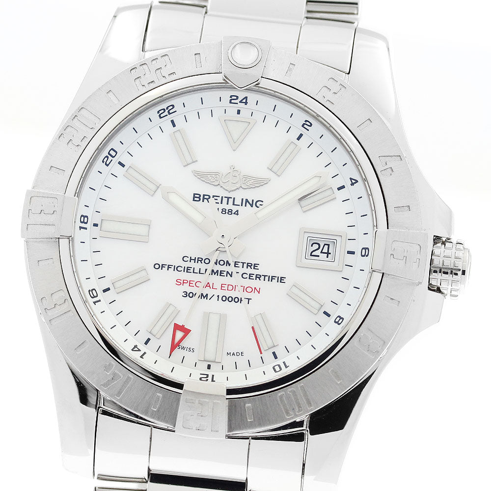 BREITLING Avenger II GMT A32390 Japan limited White shell Dial Automatic Men's Watch_911866
