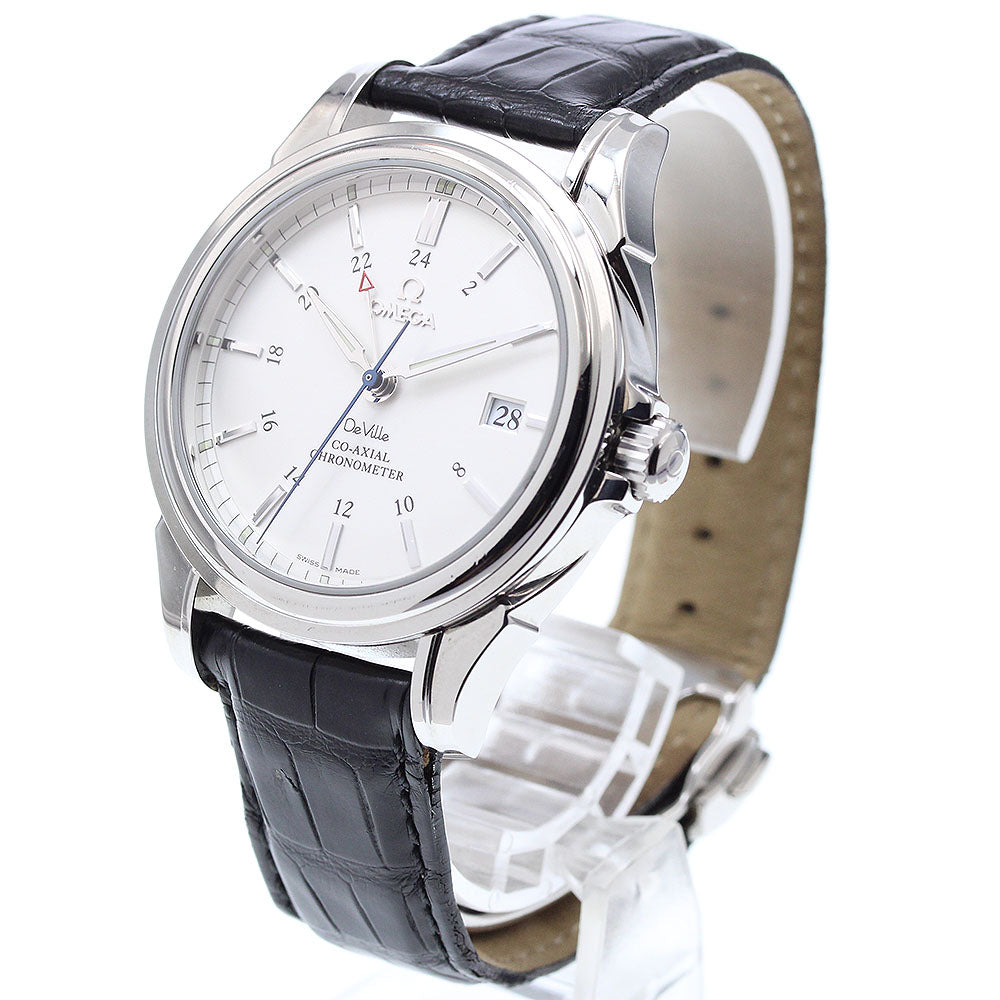 OMEGA De Ville Coaxial 4833.31.32 GMT date Silver Dial Automatic Men's Watch_911874