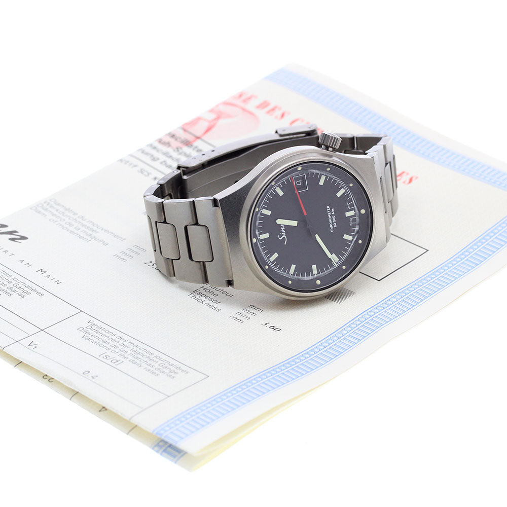 Sinn 244.TI.I Chronometer Date black Dial Automatic Men's Watch_911934