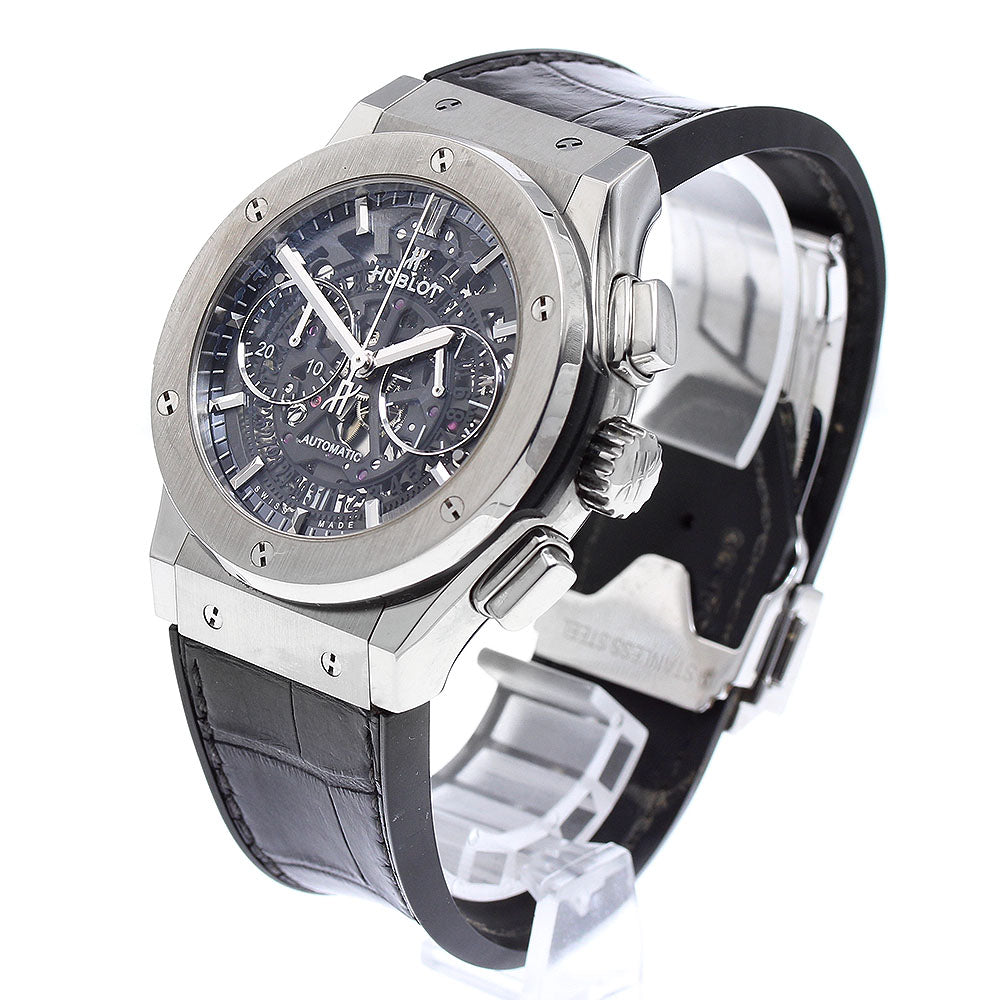 HUBLOT Classic fusion aero 525.NX.0170.LR Chronograph titanium skeleton Dial Automatic Men's Watch_911959