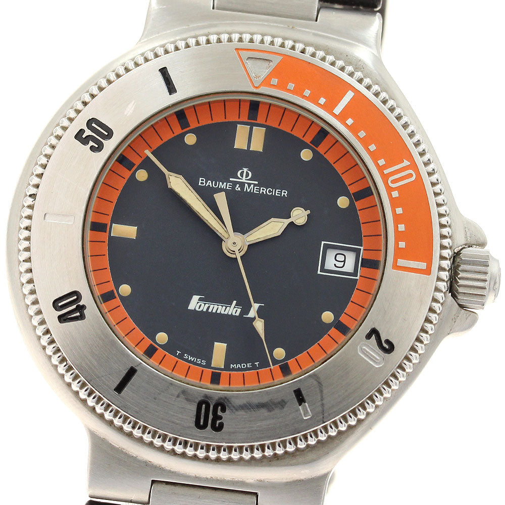 Baume & Mercier Formula S MV04F016 Date black Dial Quartz Men's Watch_911972