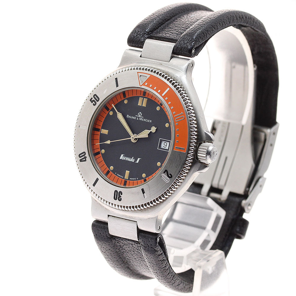 Baume & Mercier Formula S MV04F016 Date black Dial Quartz Men's Watch_911972