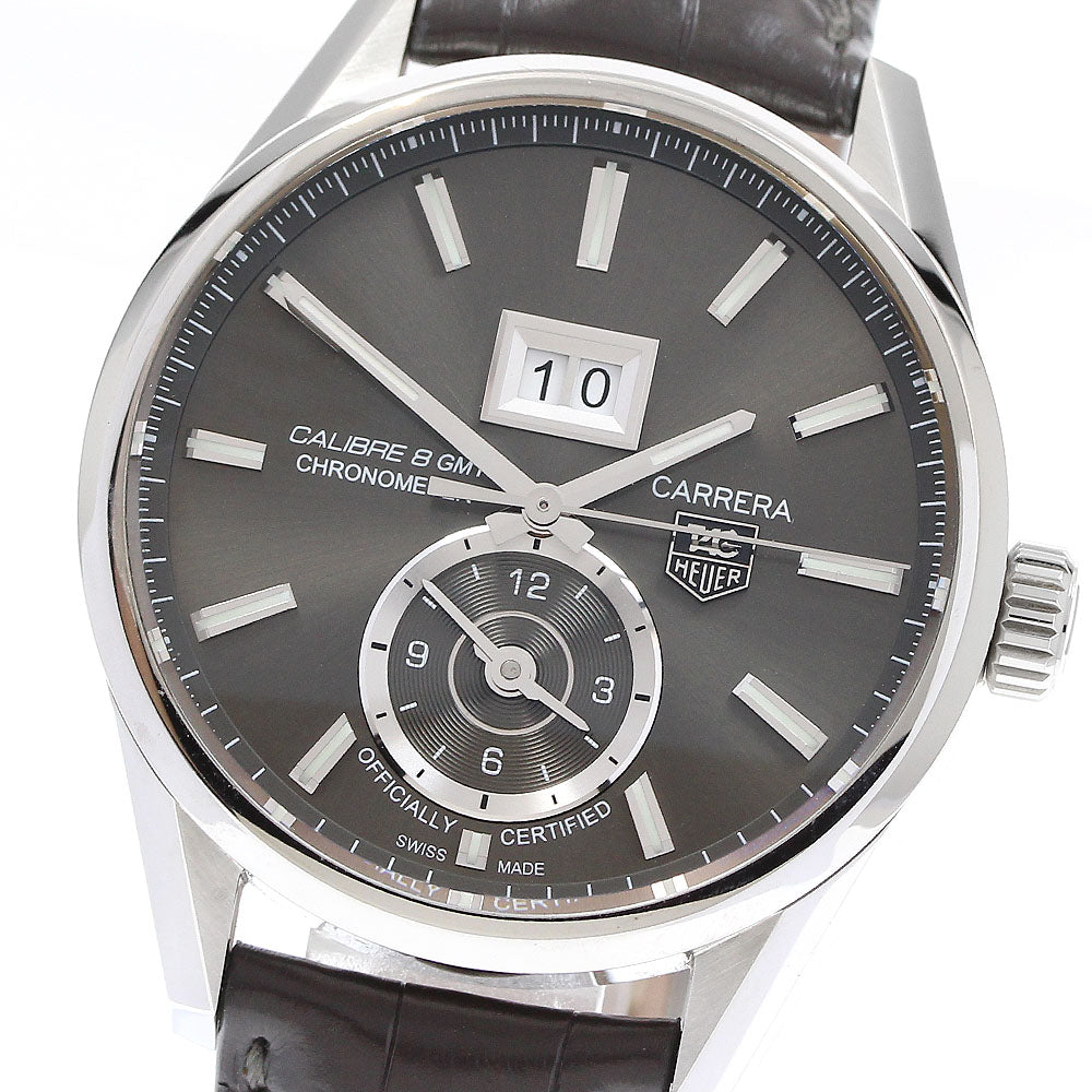 TAG HEUER Carrera WAR5012 Caliber 8 GMT gray Dial Automatic Men's Watch_911979
