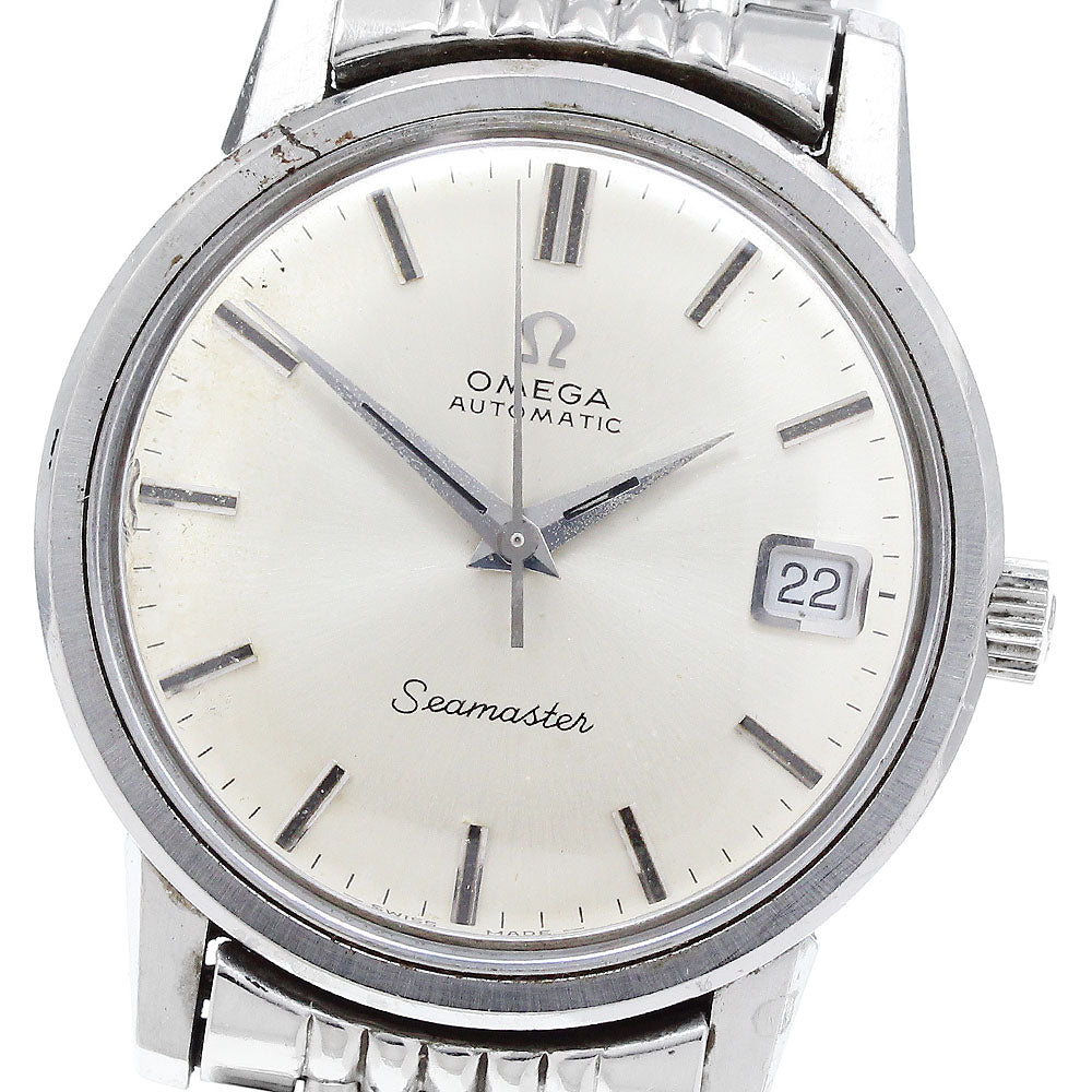 OMEGA Seamaster 166.003 Date cal.565 Rice breath Silver Dial Automatic Men's Watch_911981