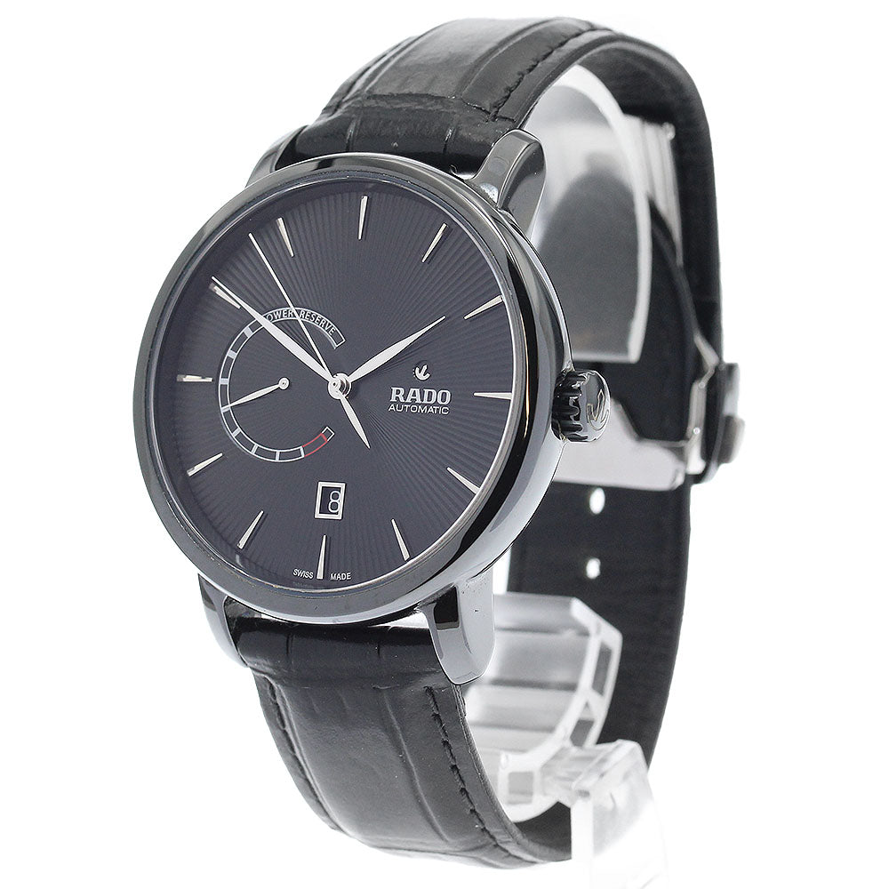 RADO Diamond master 772.0137.3/R14137156 Date power reserve black Dial Automatic Men's Watch_912011