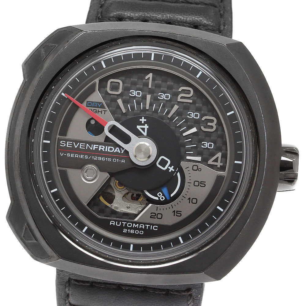 SEVENFRIDAY V series SF-V3/01 Black / Silver Dial Automatic Men's Watch_912014