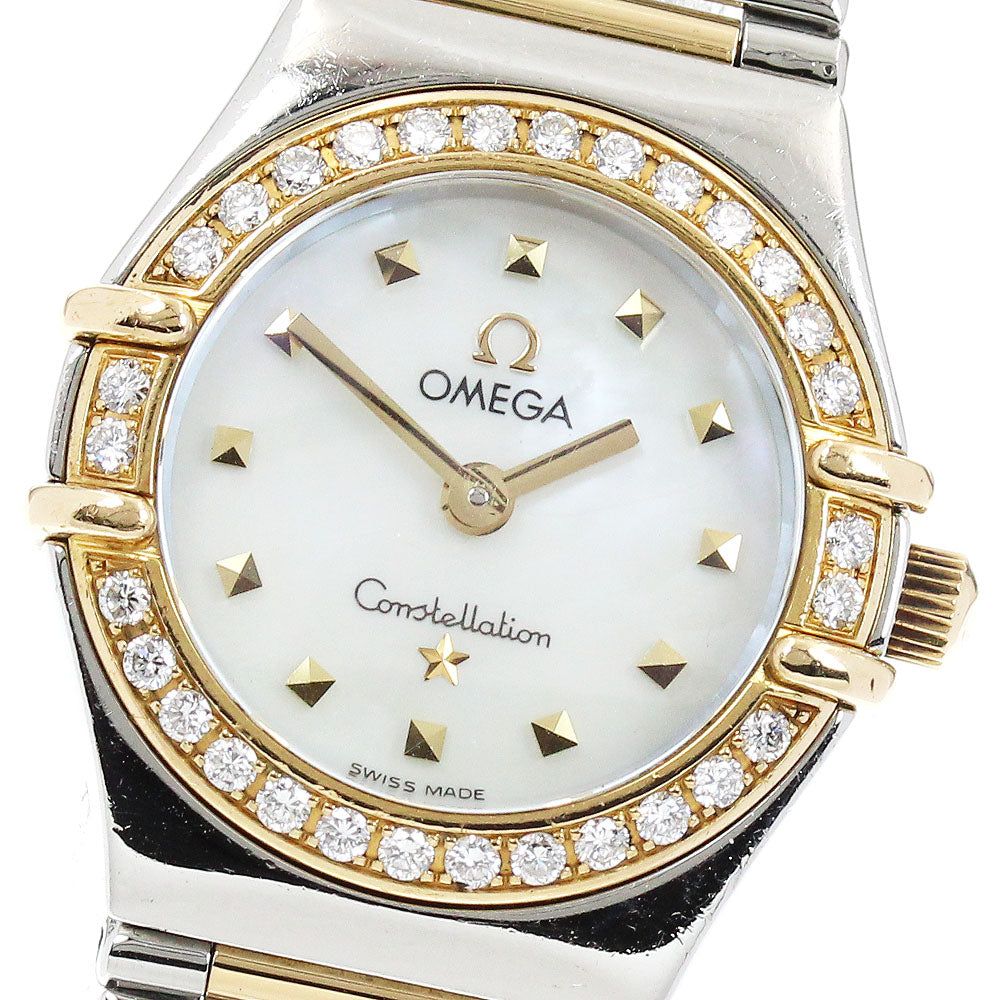 OMEGA Constellation Mini My Choice 1365.71 Diamond Bezel White shell Dial Quartz Ladies Watch_912031