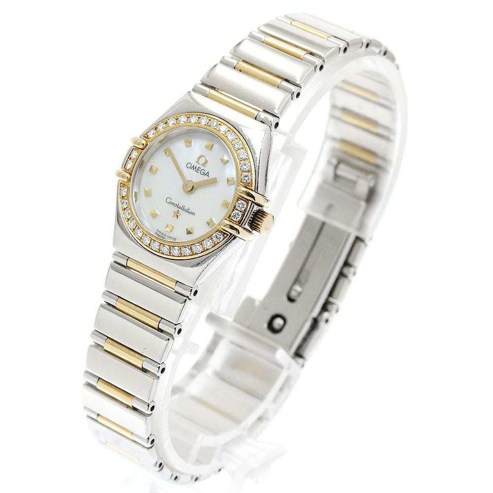 OMEGA Constellation Mini My Choice 1365.71 Diamond Bezel White shell Dial Quartz Ladies Watch_912031