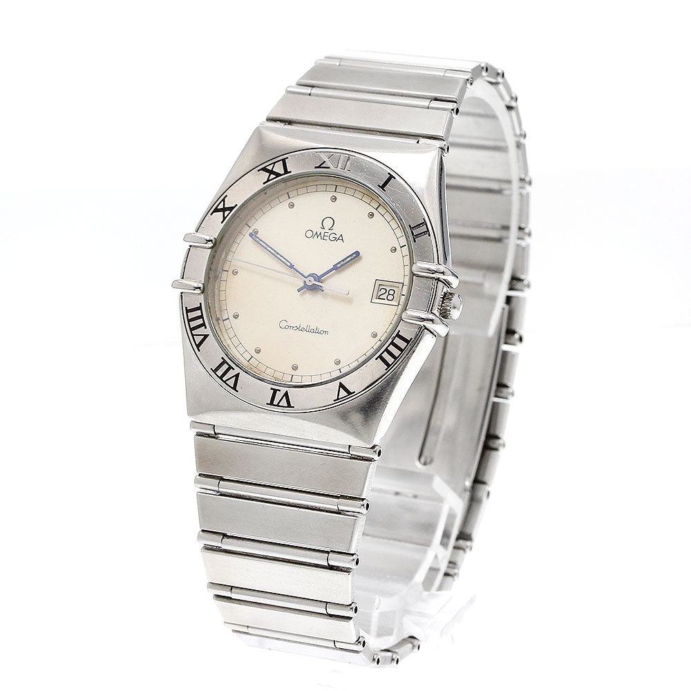 OMEGA Constellation Date Silver Dial Quartz Men's Watch_912032