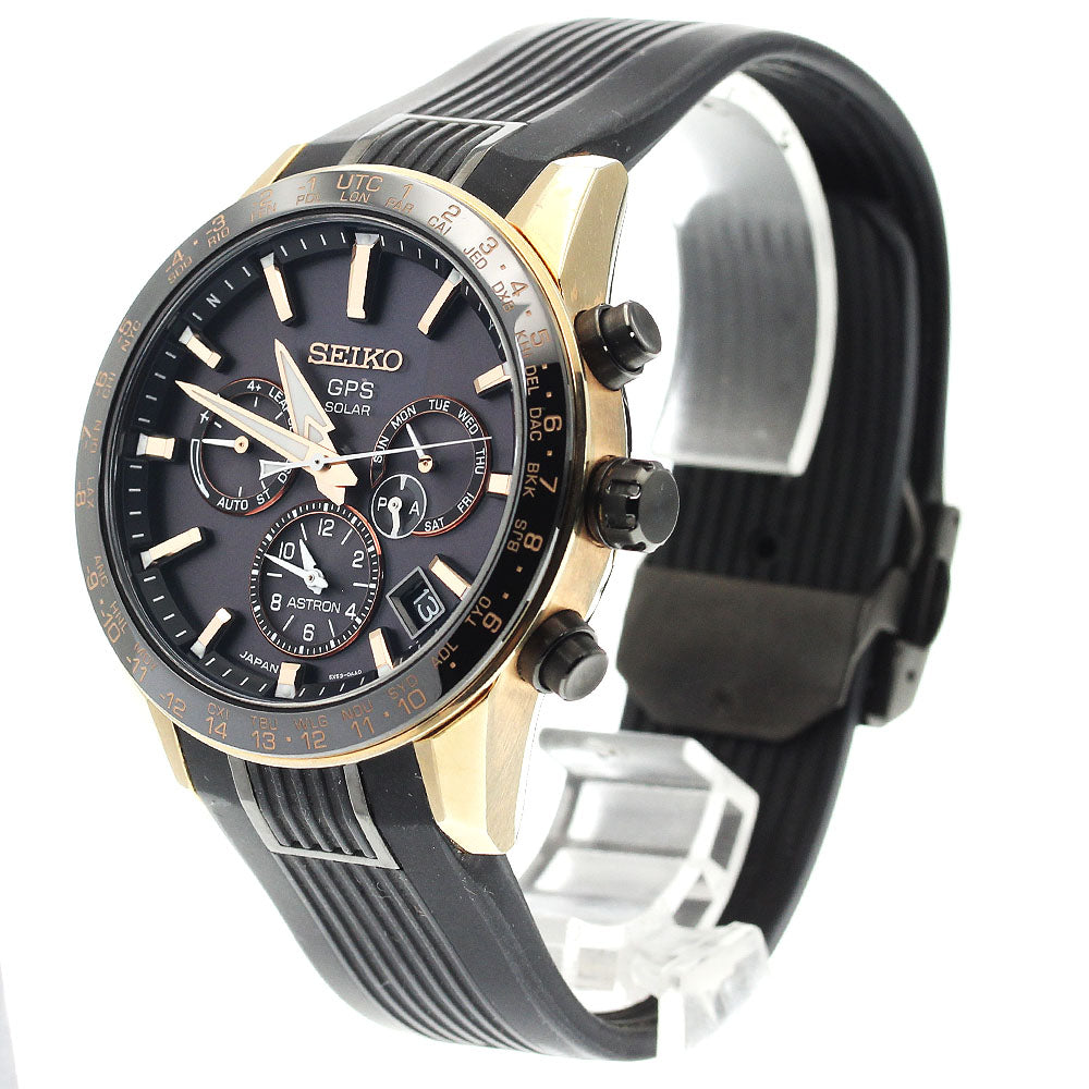 SEIKO Astron SBXC006/5X53-0AB0 GPS black Dial Solar Powered Radio Men's_912038