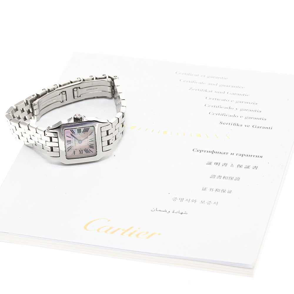 CARTIER Santos de Moiselle SM W25075Z5 Pink shell dial Pink shell Dial Quartz Ladies Watch_912041