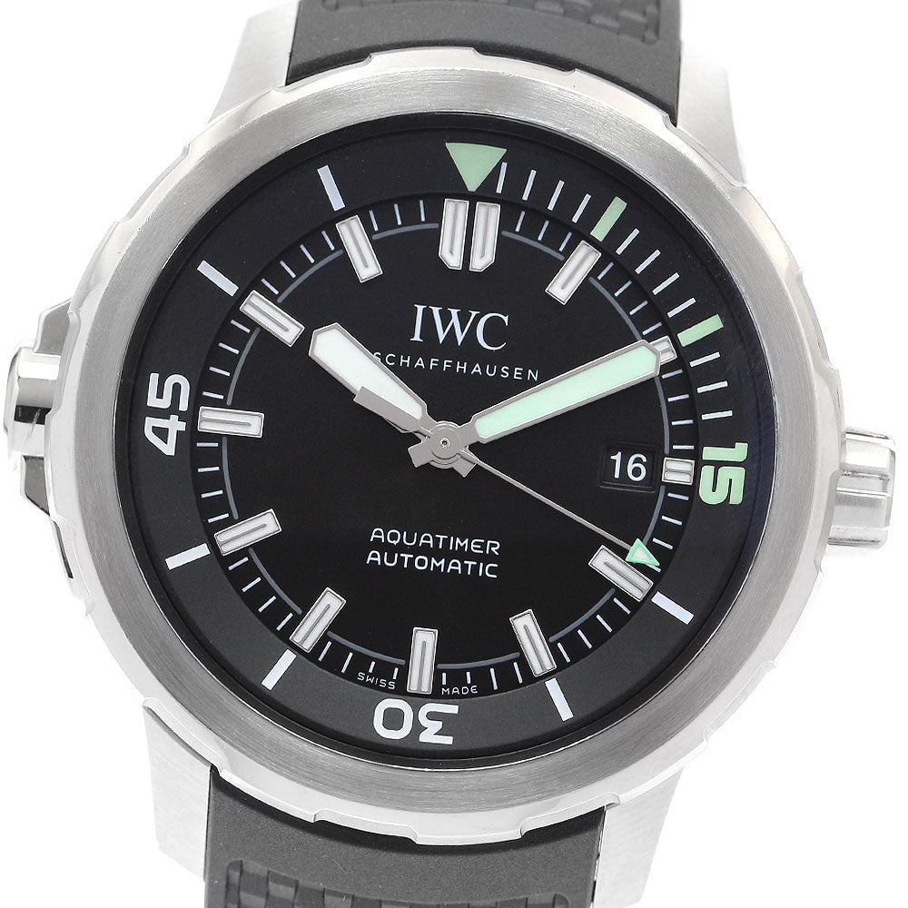 IWC SCHAFFHAUSEN Aqua timer IW329001 Date black Dial Automatic Men's_912056