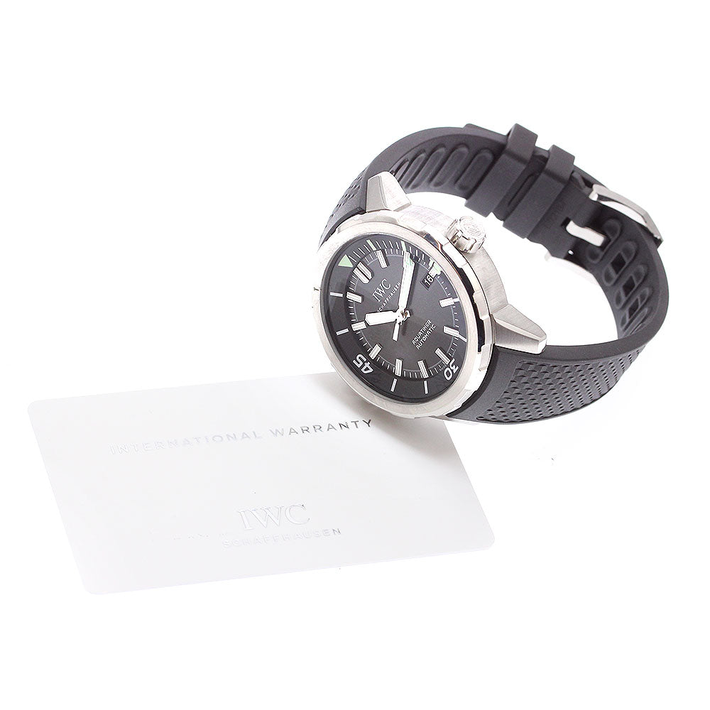 IWC SCHAFFHAUSEN Aqua timer IW329001 Date black Dial Automatic Men's_912056